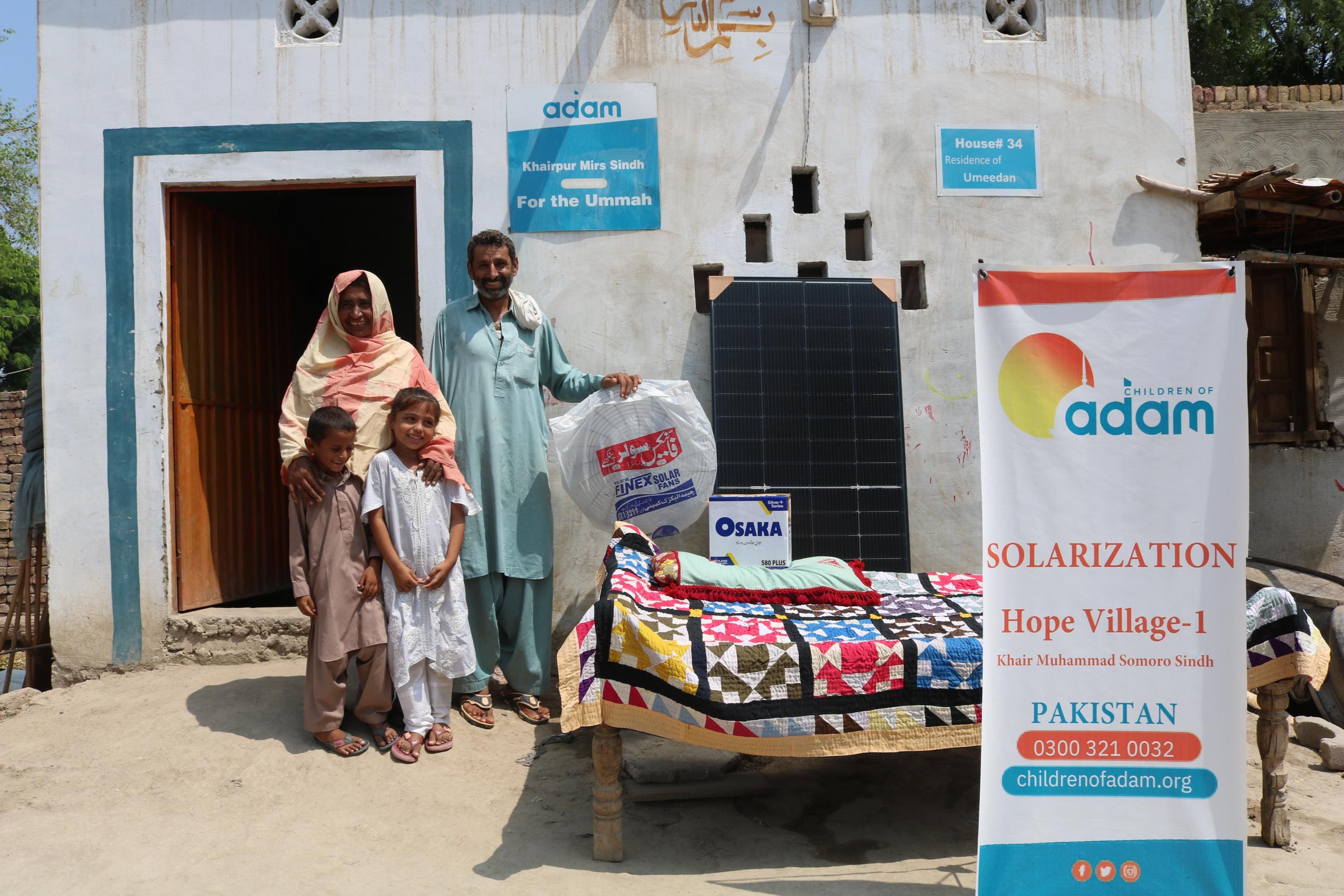Shelter Home with Solar Panel